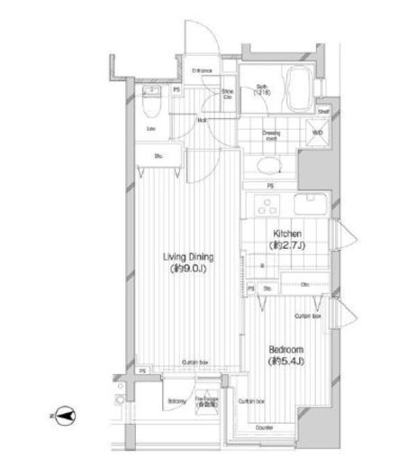 コンフォリア二番町　501号室　間取り