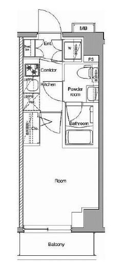 プレミアムキューブ横浜DEUX　302号室　間取り