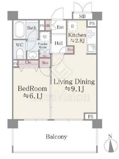 フォリアージュ青葉台　208号室　間取り