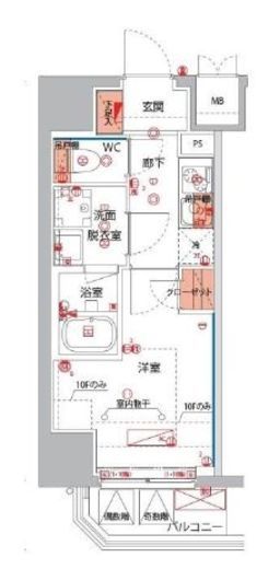 ハーモニーレジデンス横浜大通り公園EIRAKU　204号室　間取り