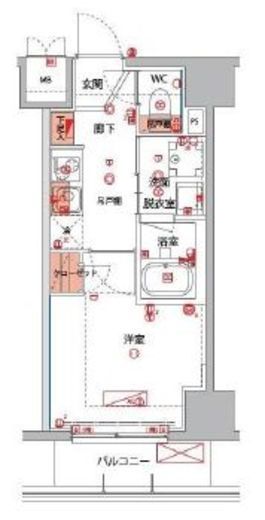 ハーモニーレジデンス横浜大通り公園EIRAKU　303号室　間取り