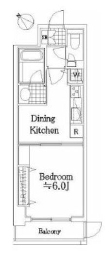 アールケープラザ横浜Ⅴ　103号室　間取り