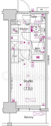 ガーラ・ステーション横濱大通り公園　805号室　間取り