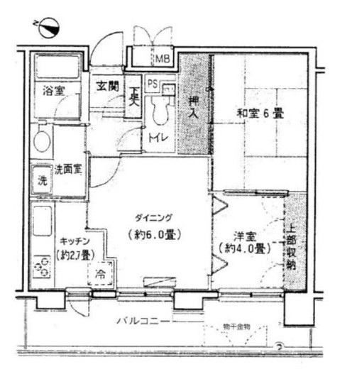 パーク・ノヴァ横浜阪東橋南　304号室　間取り