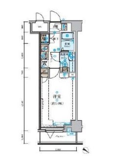リヴシティ関内　504号室　間取り