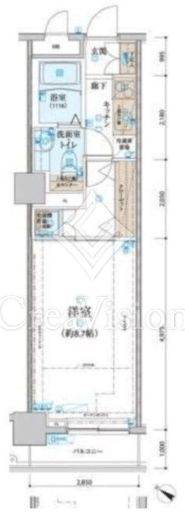 リヴシティ関内　508号室　間取り