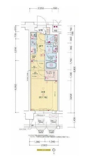 プレサンス横浜大通り公園　1003号室　間取り