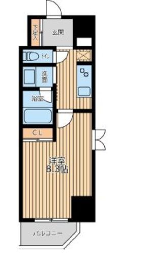 CityLuxYokohama　306号室　間取り