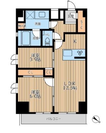 CityLuxYokohama　1004号室　間取り