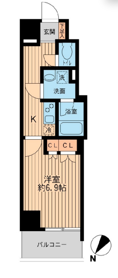 日本橋ファーストレジデンス　304号室　間取り