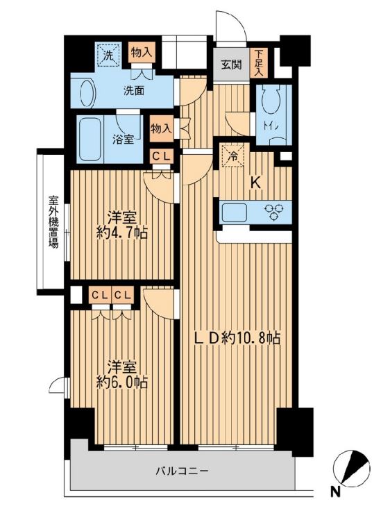 日本橋ファーストレジデンス　1107号室　間取り