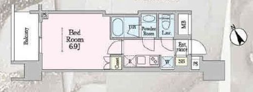 ラグゼナ磯子　1005号室　間取り