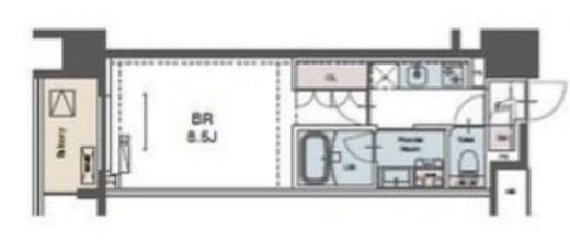 ラグゼナ磯子　704号室　間取り