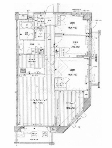 ジェイパークヒルズ上大岡　209号室　間取り