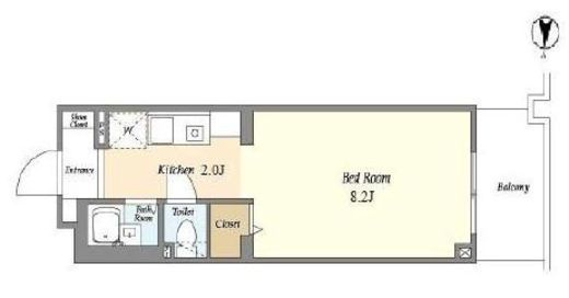 オーキッドレジデンス港北綱島アネックス　103号室　間取り