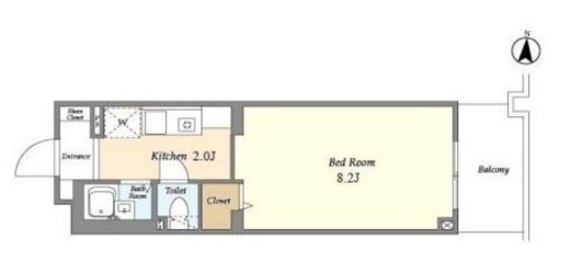 オーキッドレジデンス港北綱島アネックス　110号室　間取り