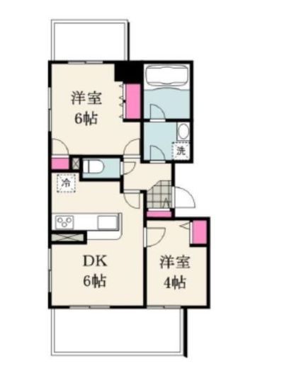 ナイスアーバンステイツ横濱新子安　512号室　間取り