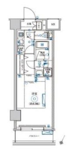 LEXE AZEST横濱関内　204号室　間取り