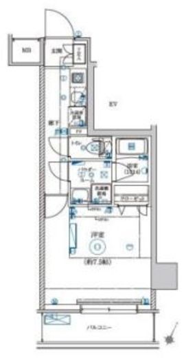 LEXE AZEST横濱関内　207号室　間取り
