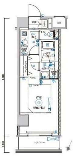 LEXE AZEST横濱関内　406号室　間取り