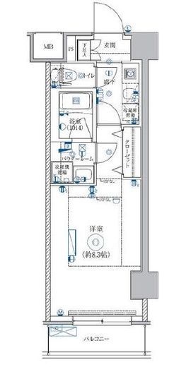 LEXE AZEST横濱関内　503号室　間取り