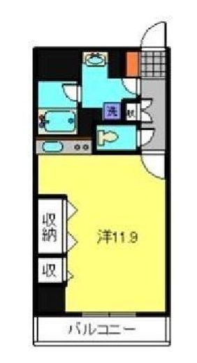 サンクレイドル横濱　414号室　間取り