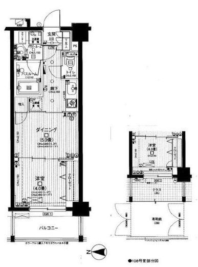 日神デュオステージ三ツ沢公園　108号室　間取り