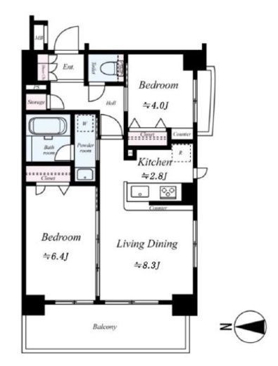 日神デュオステージ三ツ沢公園　212号室　間取り