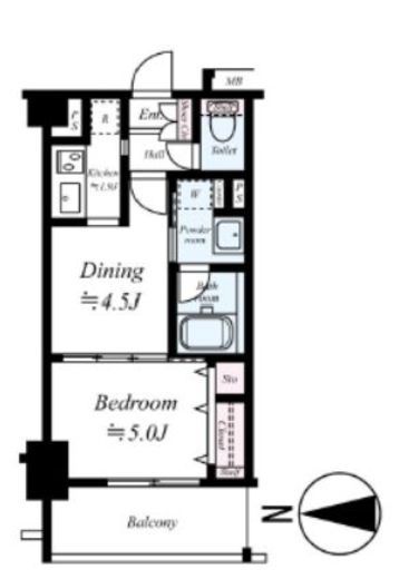 日神デュオステージ三ツ沢公園　405号室　間取り
