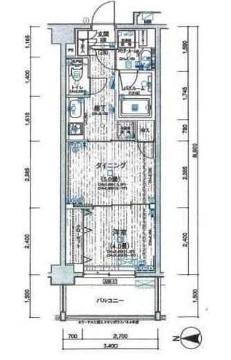日神デュオステージ三ツ沢公園　704号室　間取り