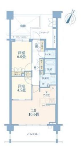 ドレッセたまプラーザテラス　404号室　間取り