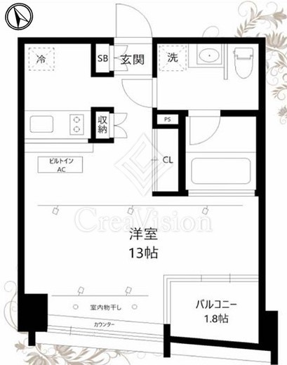 d-passage　302号室　間取り