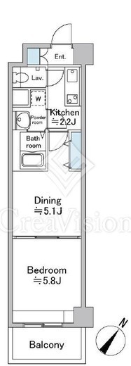ソナーレ横浜　402号室　間取り