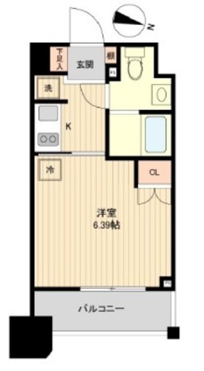 レノス新子安　403号室　間取り
