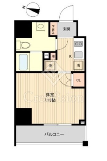 レノス新子安　407号室　間取り