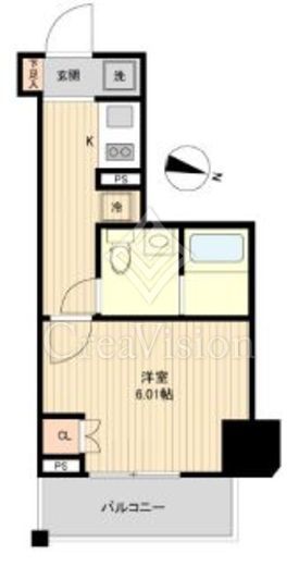 レノス新子安　402号室　間取り