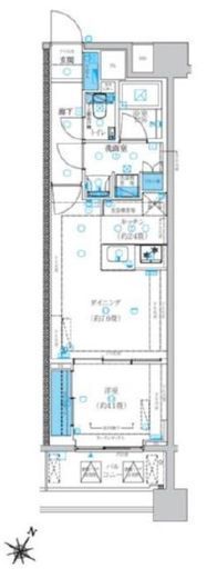 バースシティ横浜大通り公園　1004号室　間取り