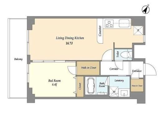 アソシエール大倉山　403号室　間取り