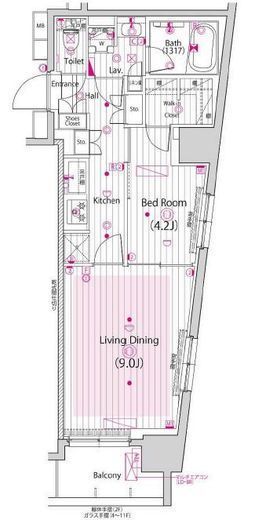 グランド・ガーラ横浜新子安　706号室　間取り