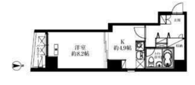 HF八丁堀レジデンス3　902号室　間取り