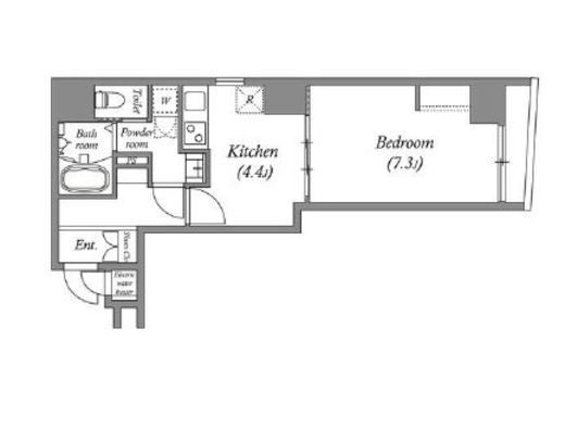 オーパスホームズ八丁堀　902号室　間取り