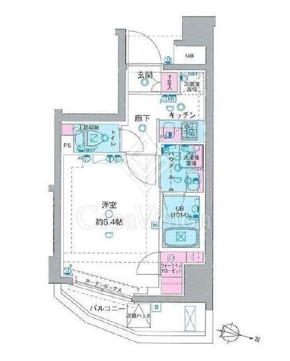 GENOVIA横浜鶴見市場skygarden　701号室　間取り
