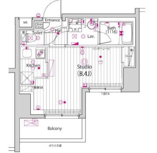 ガーラ新横浜グランドステージ　214号室　間取り