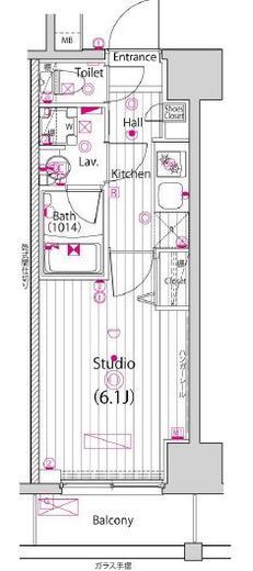 ガーラ新横浜グランドステージ　407号室　間取り