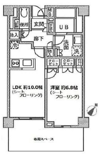 ファインステージ新横浜　413号室　間取り
