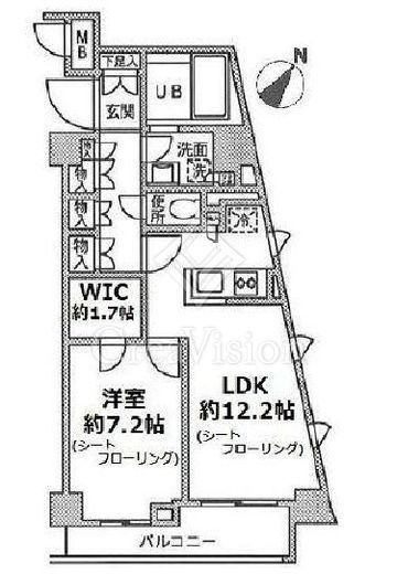 ファインステージ新横浜　414号室　間取り