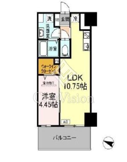 Gran Crab　703号室　間取り