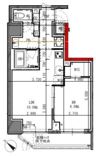 GENOVIA花月総持寺 (ジェノヴィア花月総持寺)　501号室　間取り