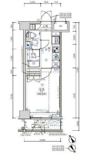 オーキッドレジデンス鶴見　206号室　間取り