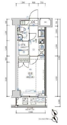 オーキッドレジデンス鶴見　602号室　間取り